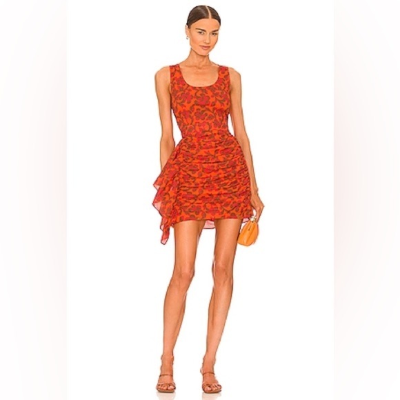 REVOLVE Dresses & Skirts - RHODE Revolve Tropical Orange Tilda Dress NWT